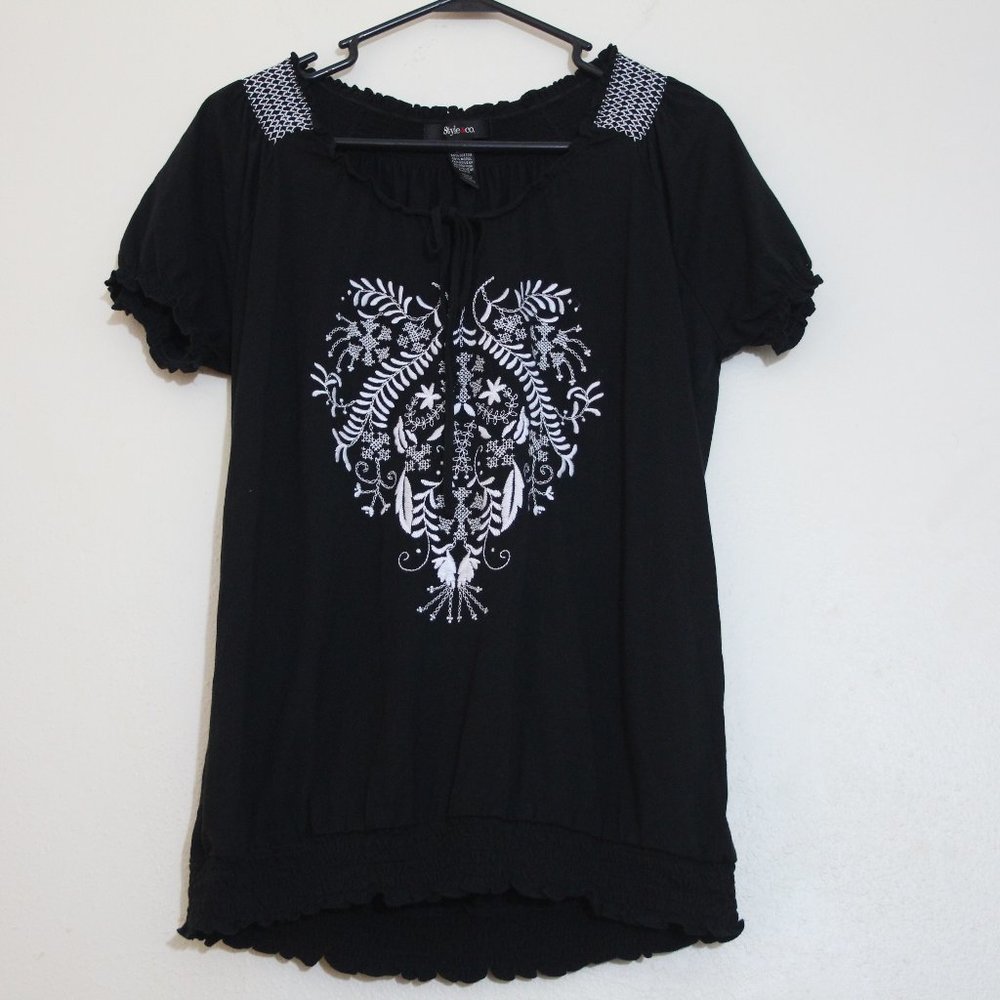 Style and  Co. black top size large